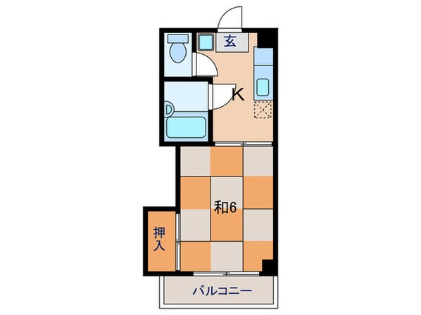 サンハイムたまちの物件間取画像